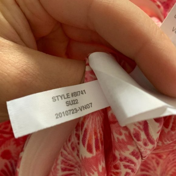 J. Crew Womens Flare Slip Skirt Mermaid Satin Swirl Pink Midi Pull On 2X - Picture 8 of 10